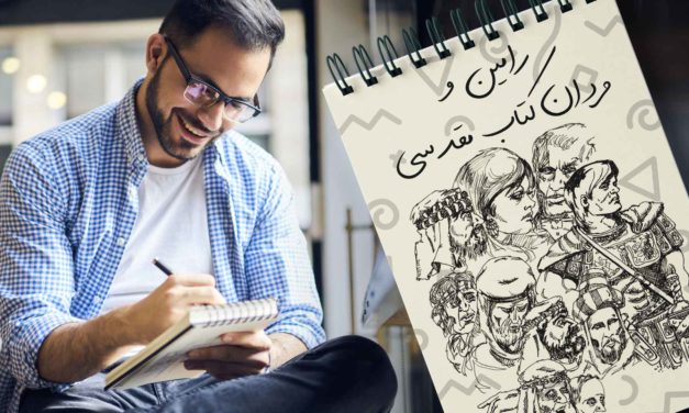 Man sketching detailed portraits in a notebook.